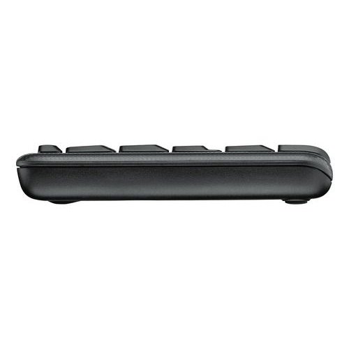Kit De Teclado Y Mouse Inalámbrico Logitech Mk220 Español Latinoamérica Negro