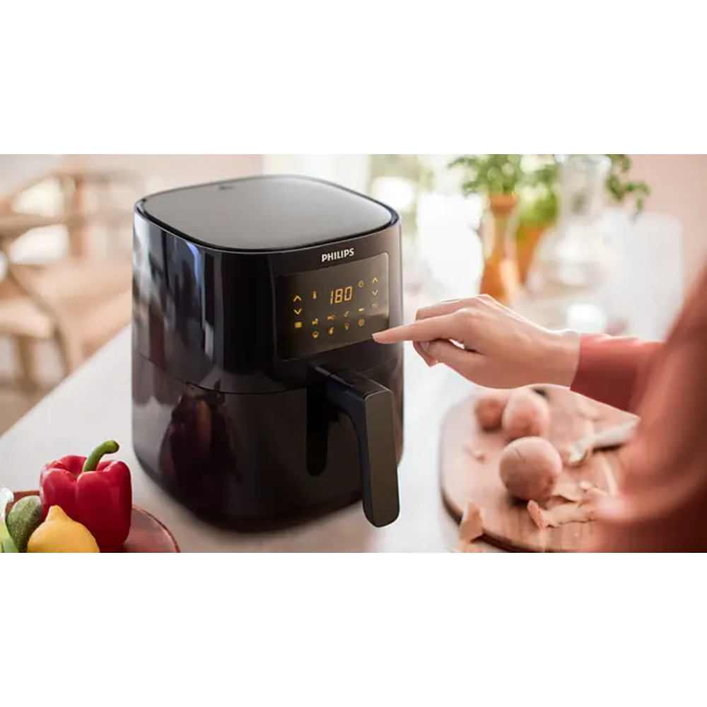 Freidora De Aire Philips 4.1L Digital Negro 1400W