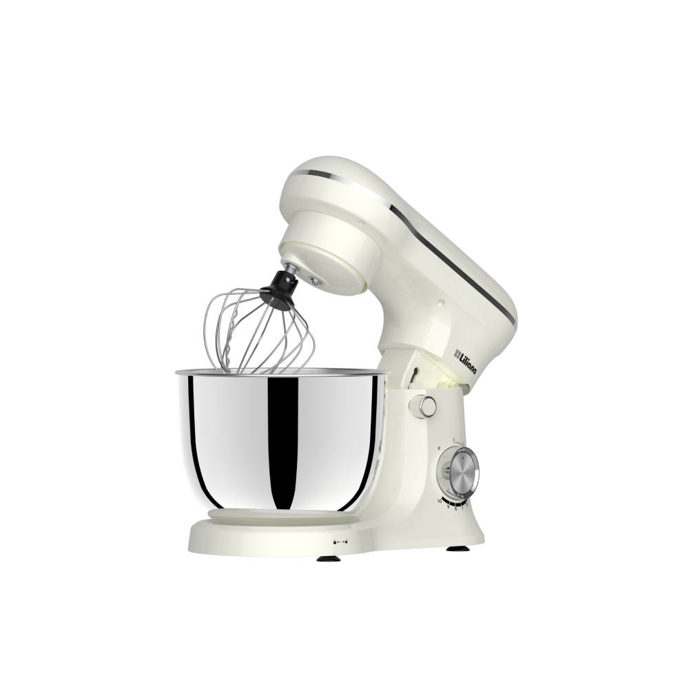Batidora Planetaria Liliana 5 Lts 1000W 10 velocidades Mixtime crema