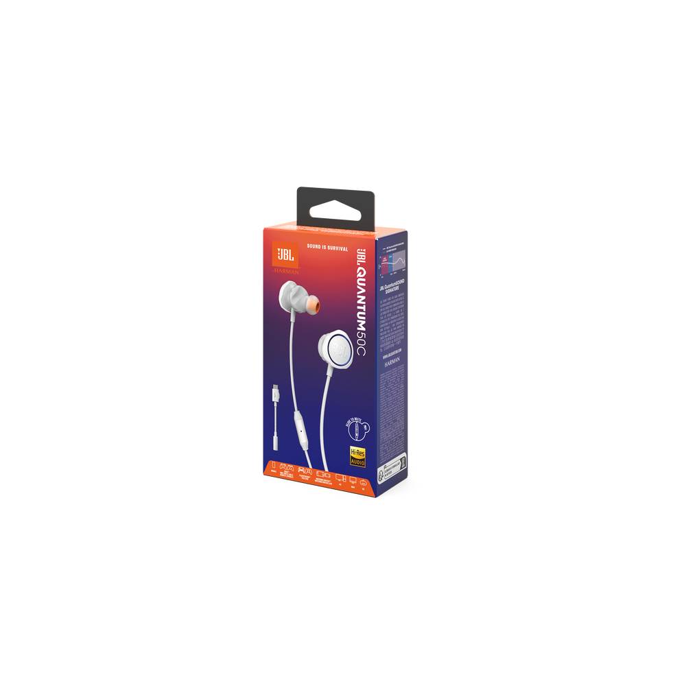 Auricular JBL Quantum 50C blanco
